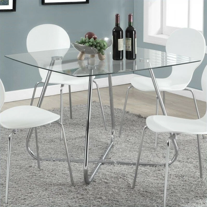 Small glass kitchen table sales