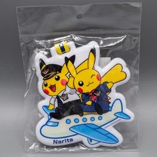 Pokémon Narita Airport Tokyo Japan Pilot & Flight Attendant Pikachu Luggage Tag