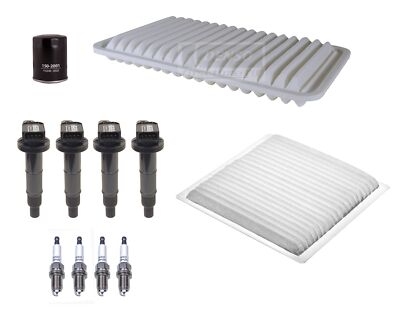 Denso 4 Ignition Coils 4 U-Groove Spark Plugs Tune Up Kit For Toyota 2.4L L4