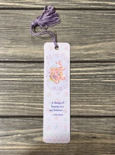 Vintage 1988 Lynn Hollyn A Thing Of Beauty Is A Joy Forever Bookmark