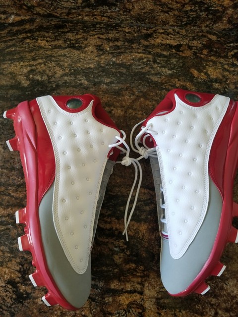 jordan baseball cleats red