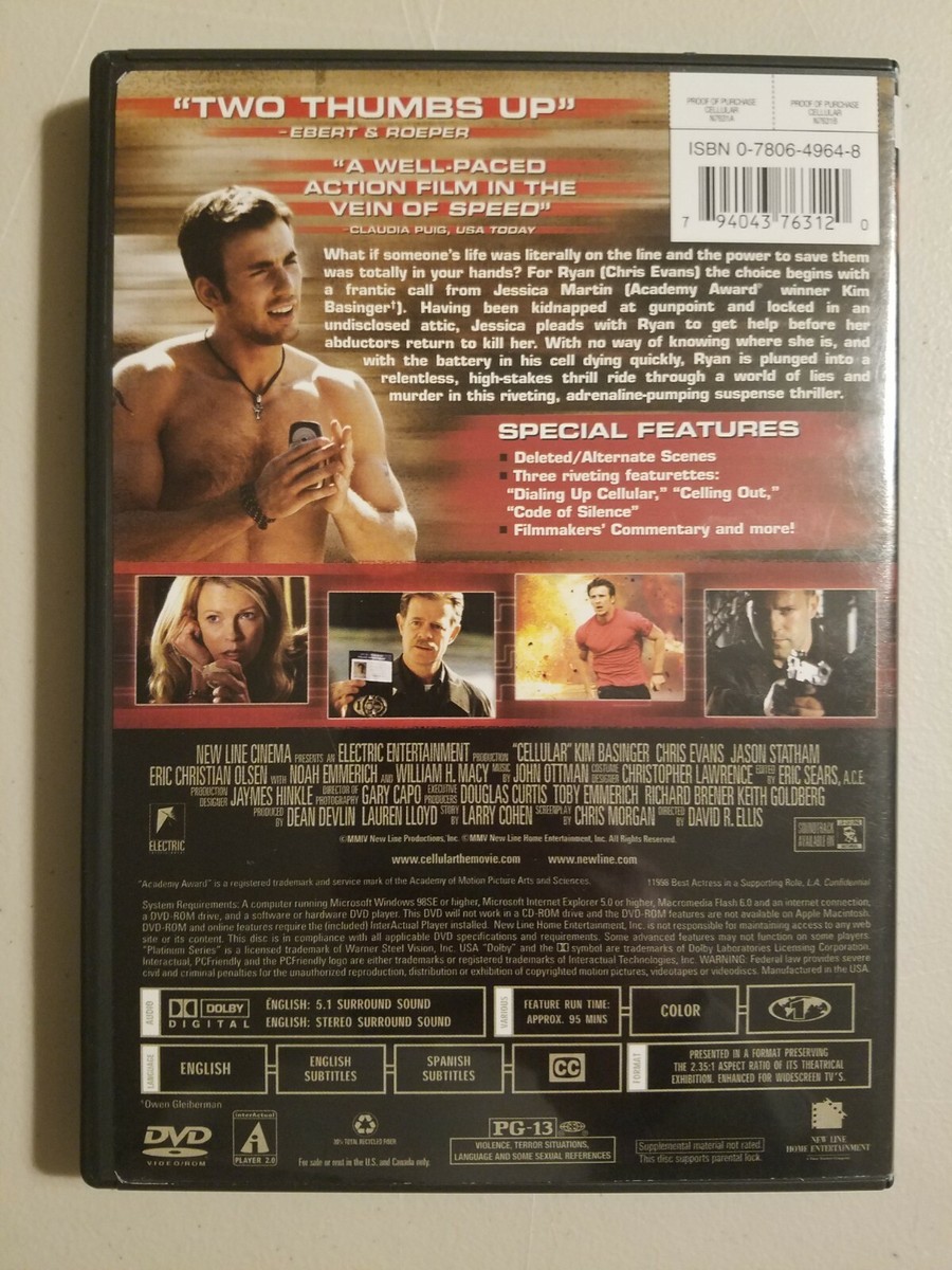 CELLULAR - (Dvd) Jason Statham 794043763120| eBay