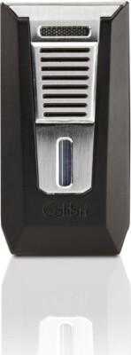 COLIBRI - ZIGARREN - FEUERZEUG - SLIDE II - CHROM SCHWARZ - RUNDCUTTER 7 MM NEU