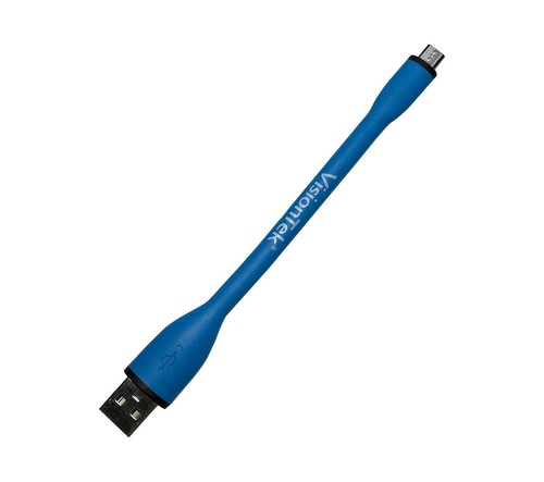 VisionTek Micro USB to USB Small Flex Cable - Blue - 901101 - 第 3/5 張圖片