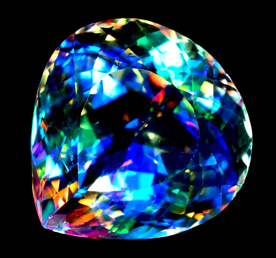 Large 241.65 Ct. Mystic Topaz Pear Cut Faceted Loose Gemstone Gift For women - Image 2 of 4
