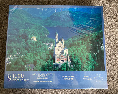 WHS 1000-teiliges Puzzle Schloss Neuschwanstein Bayern Deutsche Landschaft VERSIEGELT