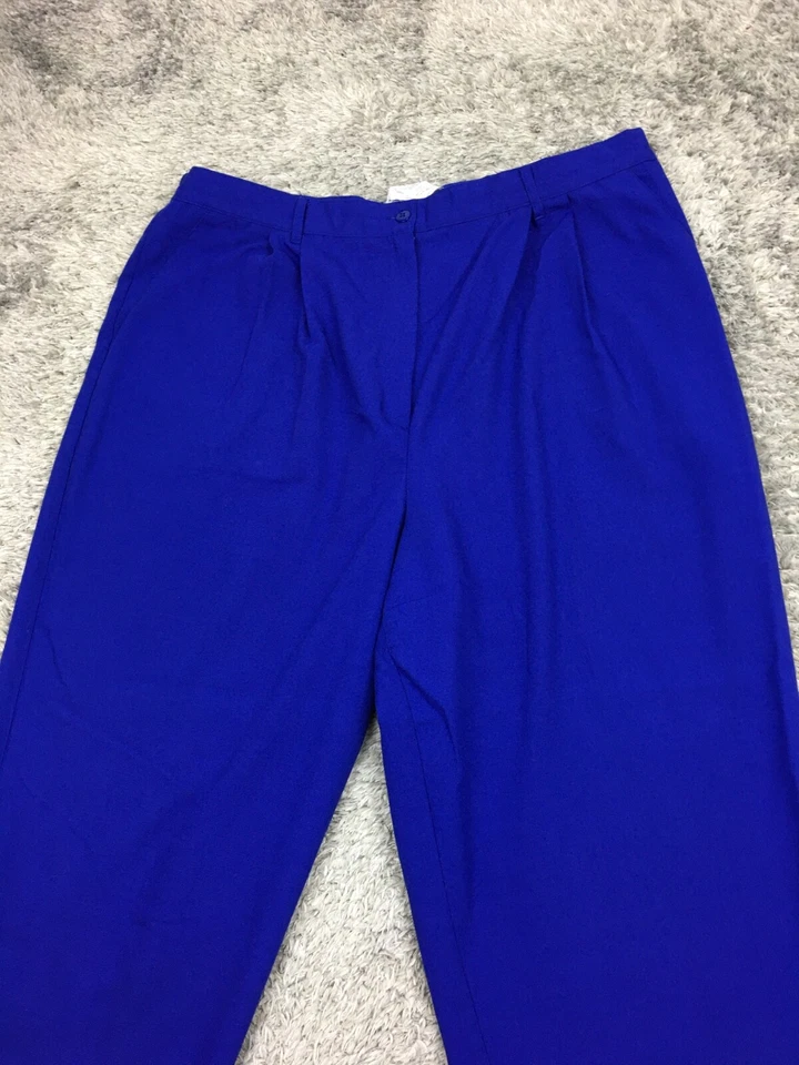 Pantalones de vestir chinos de pierna recta Sag Harbor para mujer talla 22W poliéster rayón de colección Foto 2 de 4