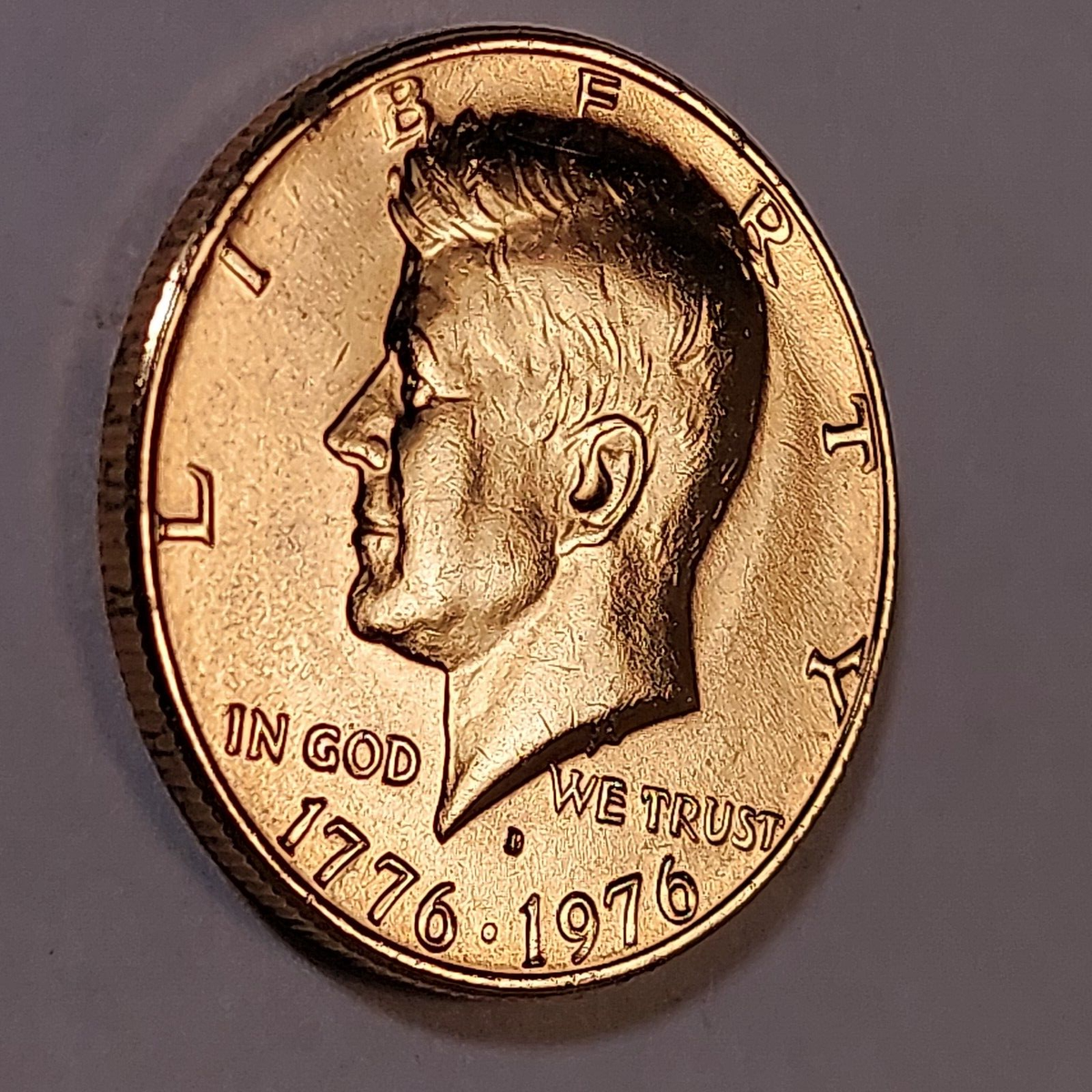 1976-D Bicentennial Gold Plated Kennedy Half Dollar **FREE