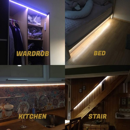 Dual White CCT LED Strip light 5050 60/120leds/m Kitchen Under Cabinet lamp 12V - Picture 12 of 14