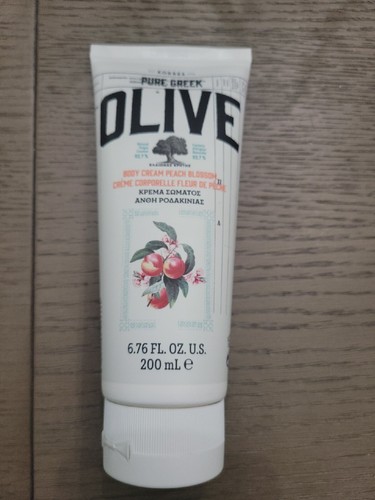 KORRES Pure Greek Olive Body Cream Peach Blossom 6.76 fl oz. New and Sealed
