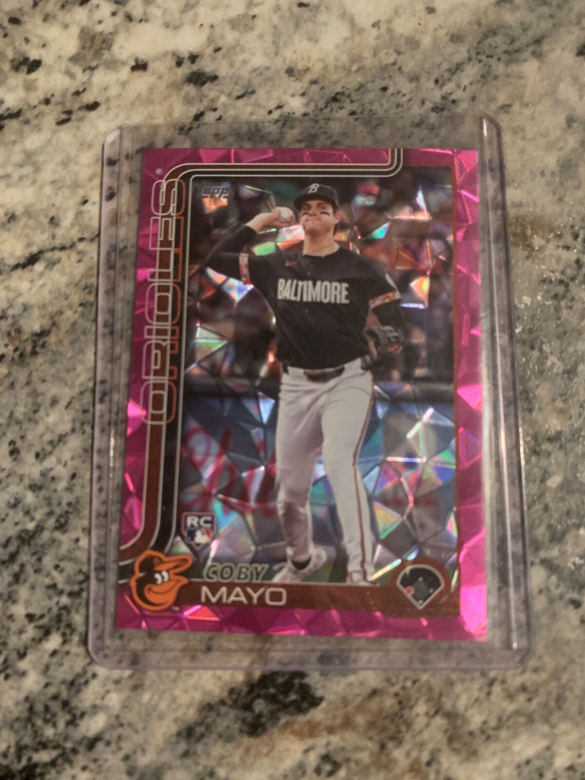 2025 Topps Series 1 - Coby Mayo #20 Pink Diamante Foil (RC)