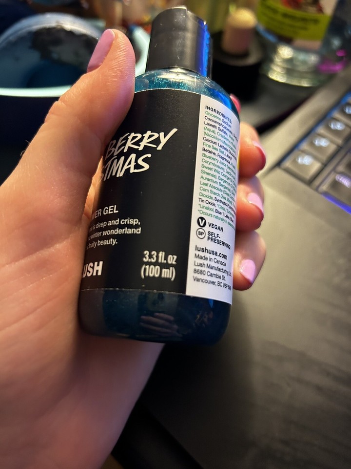 Lush Berry Berry Christmas Shower Gel 3.3 fl oz NEW eBay