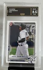 2021 BOWMAN PROSPECT JASSON DOMINGUEZ RC #BP13 GMA 8.5 New York Yankees
