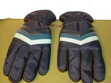 Vintage 70s/80's Ski Gloves winter gloves LARGE blue ski Rare 