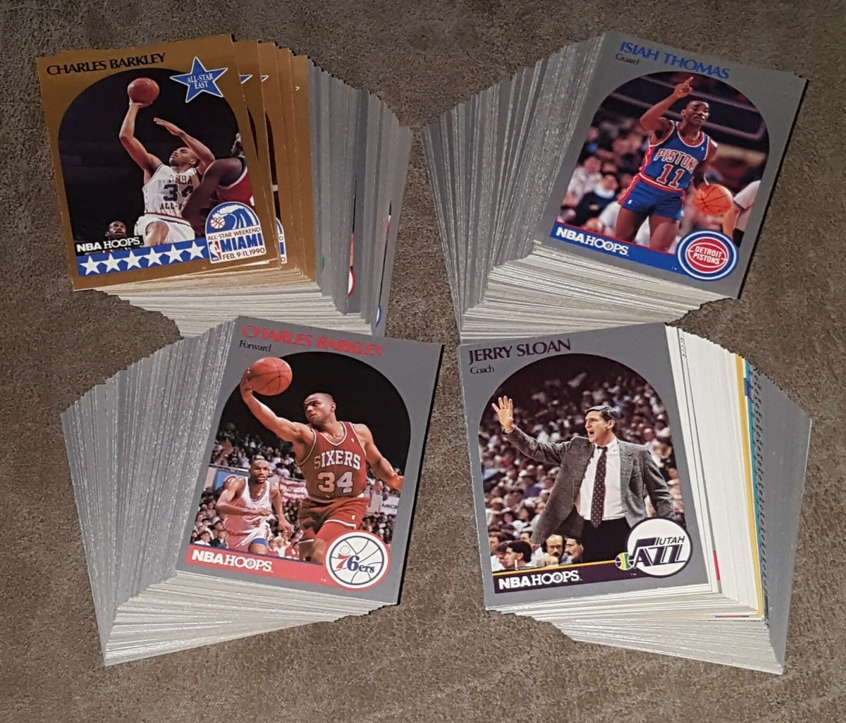 1990-91 NBA HOOPS BASKETBALL COMPLETE BASE SET (440) TOTAL CARDS 