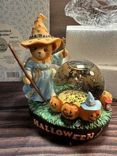 Cherished Teddies Avon It's Time To Brew Up Some Batty Fun 2006 Light Up Globe