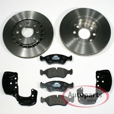 Für Opel Astra F GSI 16 V - Bremsscheiben Bremsen Bremsbeläge 2 Spritzbleche vor
