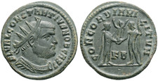 Roman Emperor and Caesar Constantius I Chlorus Authentic Ancient Coin with COA 