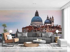 3D Seascape City Building Self-adhesive Removable Wallpaper Murals Wall 174