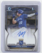 2023 Bowman Chrome #CPA-JMN Junior Marin 1st Chrome Prospect Auto