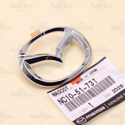 Genuine Mazda 1999-2000 MIATA Front Bumper Cover Chrome Logo