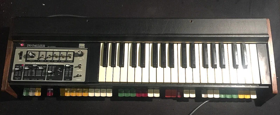 70er ROLAND SH 2000 ANALOG KULT SYNTHESIZER  OPTISCH +EL. BESTENS  & Tausch 80er - Bild 2 von 4