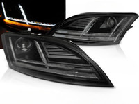 Scheinwerfer Paar FüR Audi TT 8J Ab 2010-2014 Daylight LED DRL Schwarz Xenon