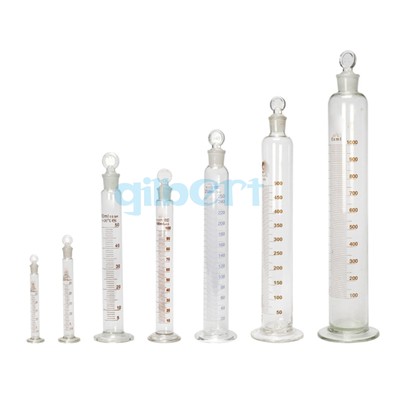 Glass Graduated Measuring Cylinder Set With Stopper - 10ml To 2000ml Sizes For Lab, Science, & DIY Projects