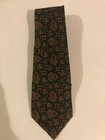 Turnbull & Asser Brown Abstract Handmade in England Silk Tie