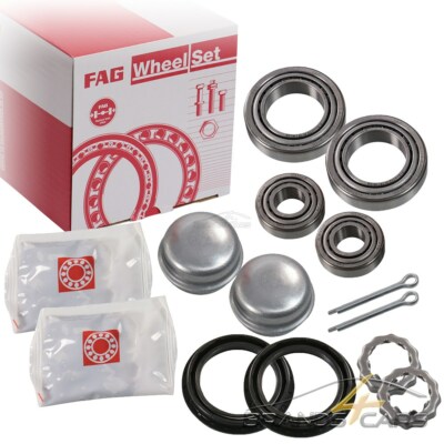 2x FAG RADLAGERSATZ RADLAGER SATZ HINTEN FÜR VW GOLF 1 2 3 1H 1E 4 CABRIO 1E