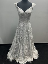 Sherri Hill 52650 silver 6 $500