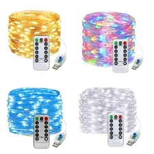 50/100/200/300 LED Fairy String Lights USB Copper Wire Garden Party Decor Lamp