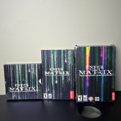 Enter the Matrix CD-ROM (PC, 2003) 4 Disc Set Small Box With Manual