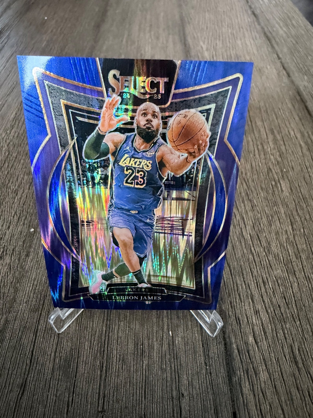 2024-25 Panini Select - Concourse LeBron James #54 Blue Flash Prizm /99