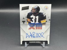Donnie Shell 2022 Panini Super Bowl XIII Signatures Auto Pittsburgh Steelers HOF