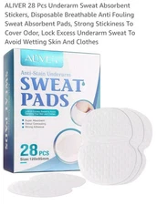 AL`IVER 28pcs Sweat Pads, Anti Stain
