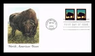 US COVER NORTH AMERICAN BISON FIRST DAY ISSUE FLEETWOOD