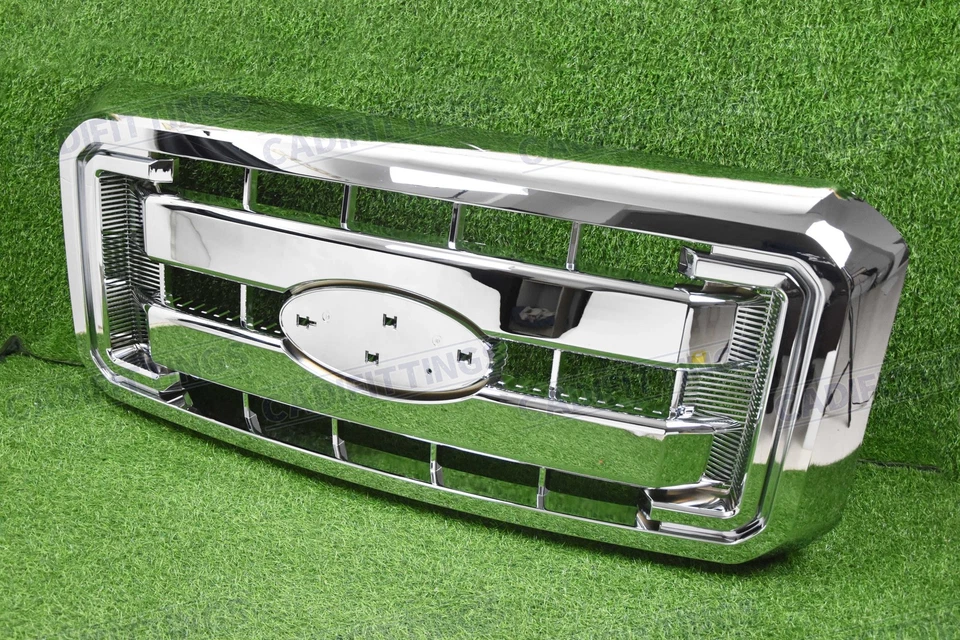 Хромированная сверхпрочная передняя решетка для Ford 2011-2016 F250 F-250 F350 F450 F550 - Изображение 3 из 4