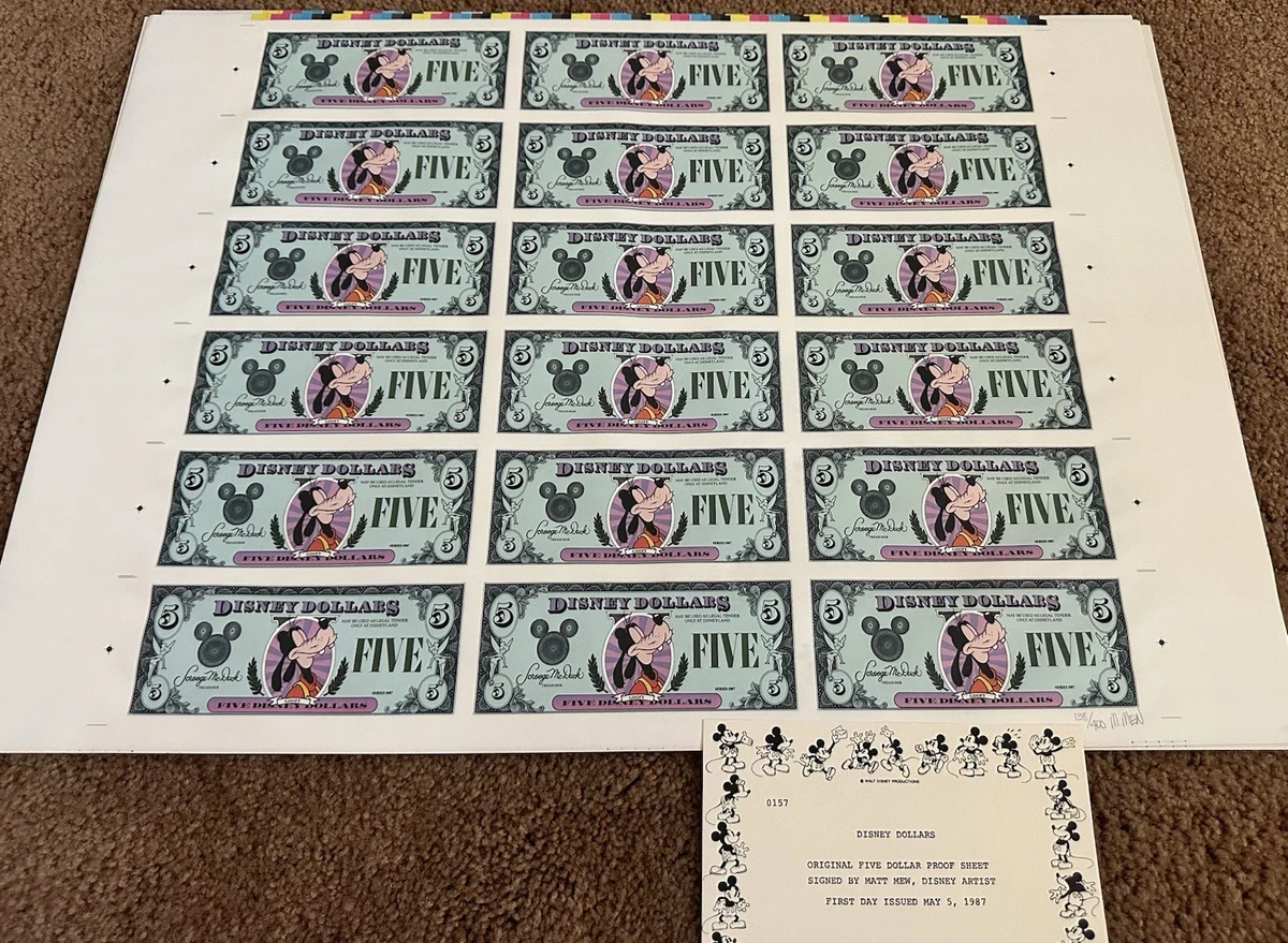 Disney Dollars 1987 for sale | eBay