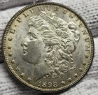 1898 PHILADELPHIA MORGAN SILVER DOLLAR COIN SILVER UNCIRCULATED BEAUTY!