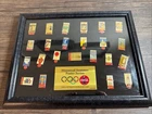 Vintage 1996 Coca-Cola Historical Summer Games Poster Series Olympic Pin Set