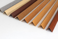 PVC CORNER WOOD EFFECT PLASTIC ANGLE VARIOUS SIZES 90 DEGREE TRIM - 2.5 METRES