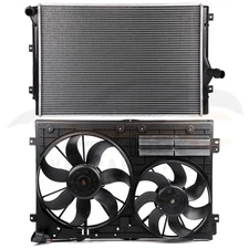 2 Pcs Electric Radiator Cooling Fan Kit For 2006-2013 Volkswagen Jetta 2.0L