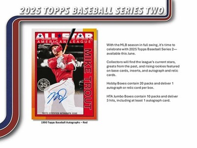🔥 [1x] 2025 Topps Series 2 MLB Jumbo Box Pack - RARE OHTANI CARDS