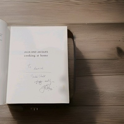 SIGNED Julia Child & Pépin Julia & Jacques Cooking at Home  1st Edition 