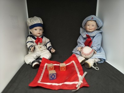 Ashton Drake Sailors Girl & Boy AMANDA & MATTHEW 9'' Porcelain by Yolanda Bello