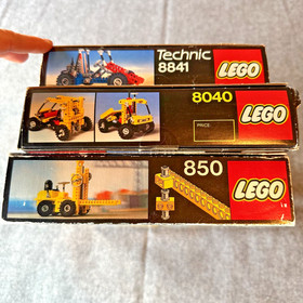 Vintage LEGO Technic Sets #8841, 8040, and 850 BOXES ONLY (lot of 3)