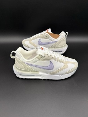 Nike Air Max ホワイト シューズ Nike Air Max Dawn White/Purple/Light Bone Running Womens Shoes