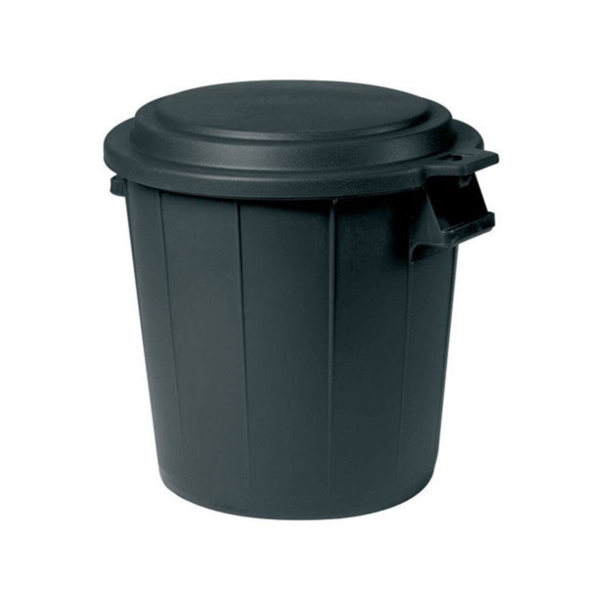 Poubelle 50l noire Eda 79557 grand bac plastique pour cuisine