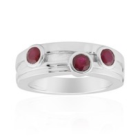 Cavill Rubinring 0,61Ct Rundschliff 925 Sterlingsilber Damen Schmuck-